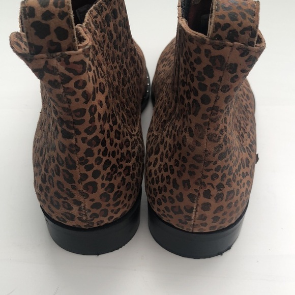 Musse & Cloud ankle booties leopard print studded easy slip on brown & balck tan - Picture 4 of 11